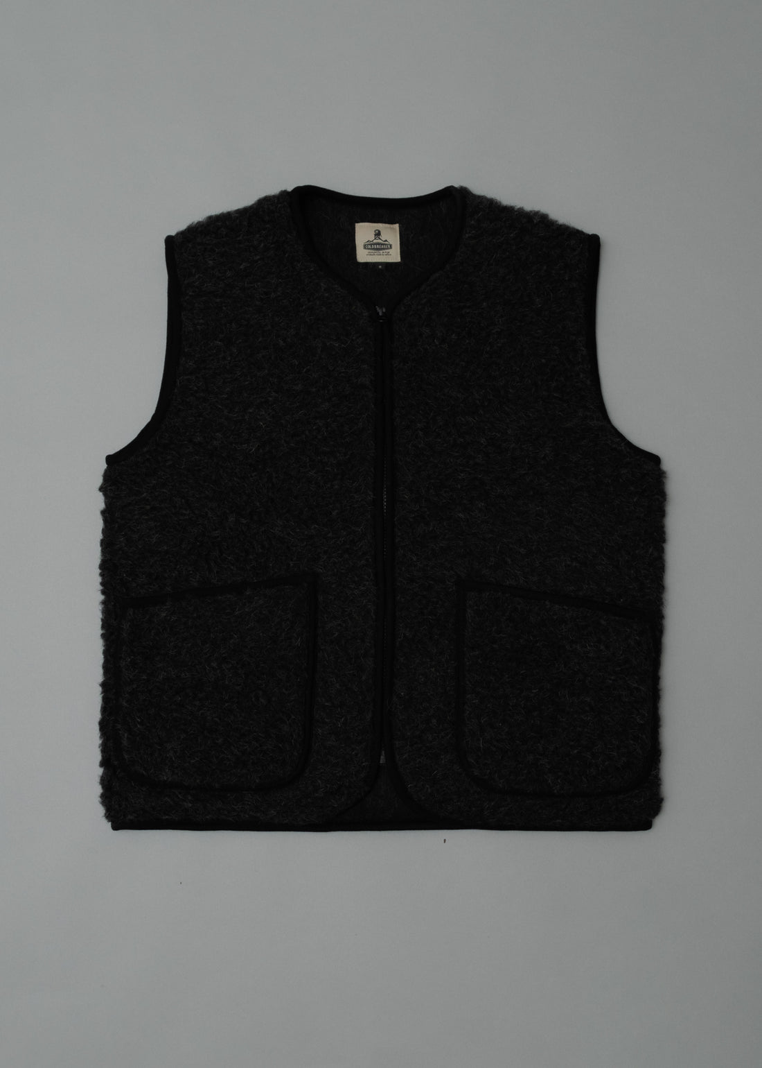 GILET MIXTE - DEEP BLACK - LAINE NATURELLE - COLDBREAKER