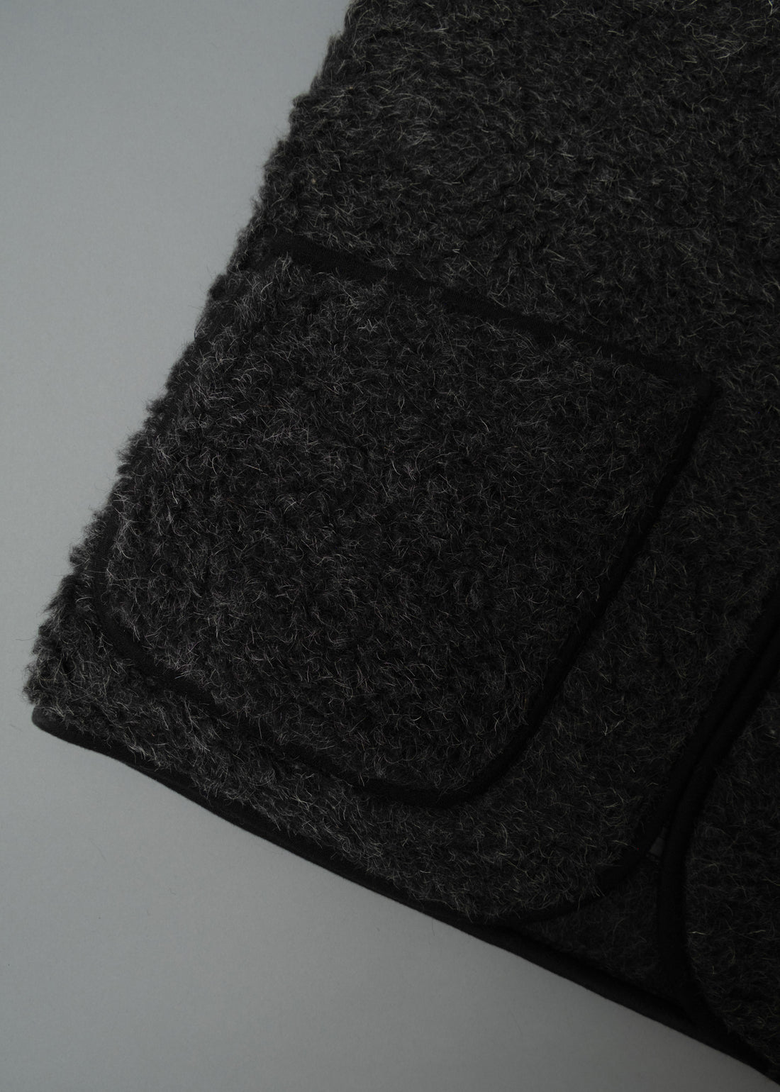 GILET MIXTE - NOIR CHINÉ - LAINE NATURELLE - COLDBREAKER