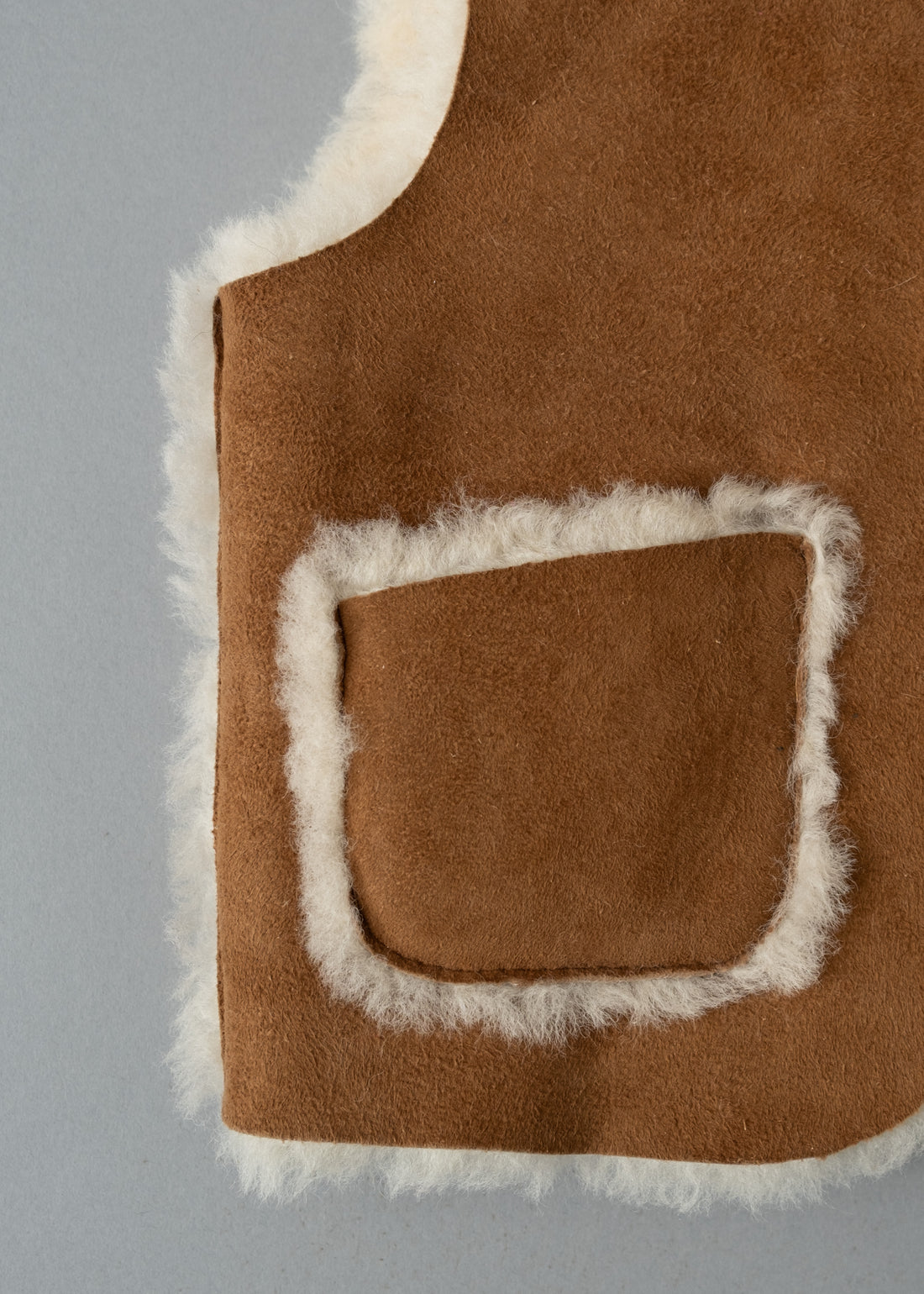 GILET ENFANT - PEAU D'AGNEAU DOUBLE FACE - DE 1 À 4 ANS - DIRECT TANNERIE