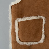 GILET ENFANT - PEAU D'AGNEAU DOUBLE FACE - DE 1 À 4 ANS - DIRECT TANNERIE