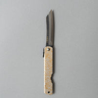COUTEAU HIGONOKAMI - SILVER/GOLD - LAME "KUROUSHI" - OUTINOMI x MAGASIN VIVANT!