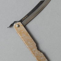 COUTEAU HIGONOKAMI - SILVER/GOLD - LAME "KUROUSHI" - OUTINOMI x MAGASIN VIVANT!