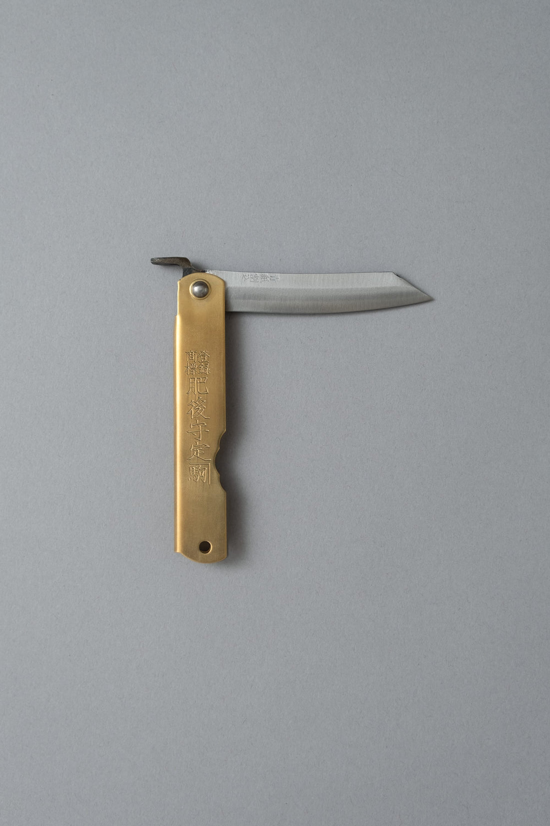 COUTEAU HIGONOKAMI - LAITON - LAME "BLUE PAPER STEEL" - OUTINOMI x MAGASIN VIVANT!