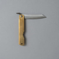 COUTEAU HIGONOKAMI - LAITON - LAME "BLUE PAPER STEEL" - OUTINOMI x MAGASIN VIVANT!