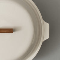 COCOTTE EN ACIER EMAILLE - 2 L - KAKOMI ENAMEL POT - SAND BEIGE - KINTO