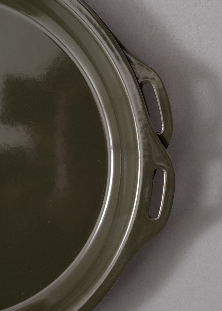FORIS PLATE - ASSIETTE / POÊLE - 26 CM - ASH GREEN - KINTO