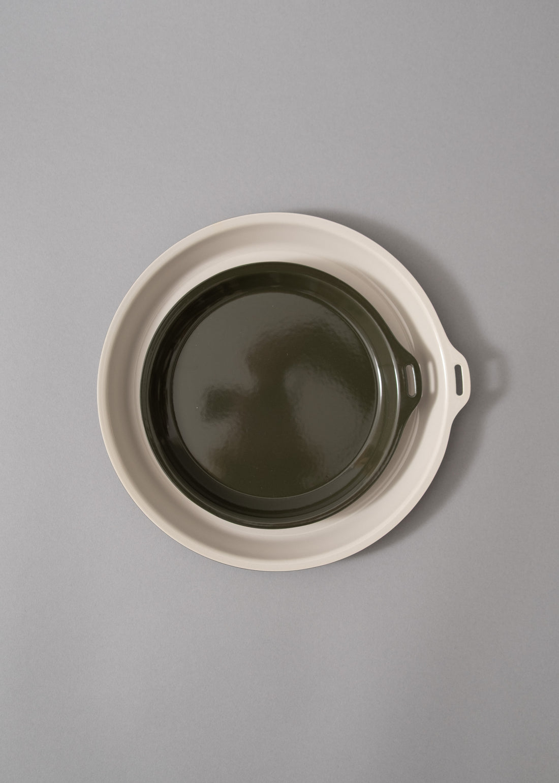 FORIS PLATE - ASSIETTE / POÊLE / COUVERCLE - 19,5 CM - ASH GREEN - KINTO