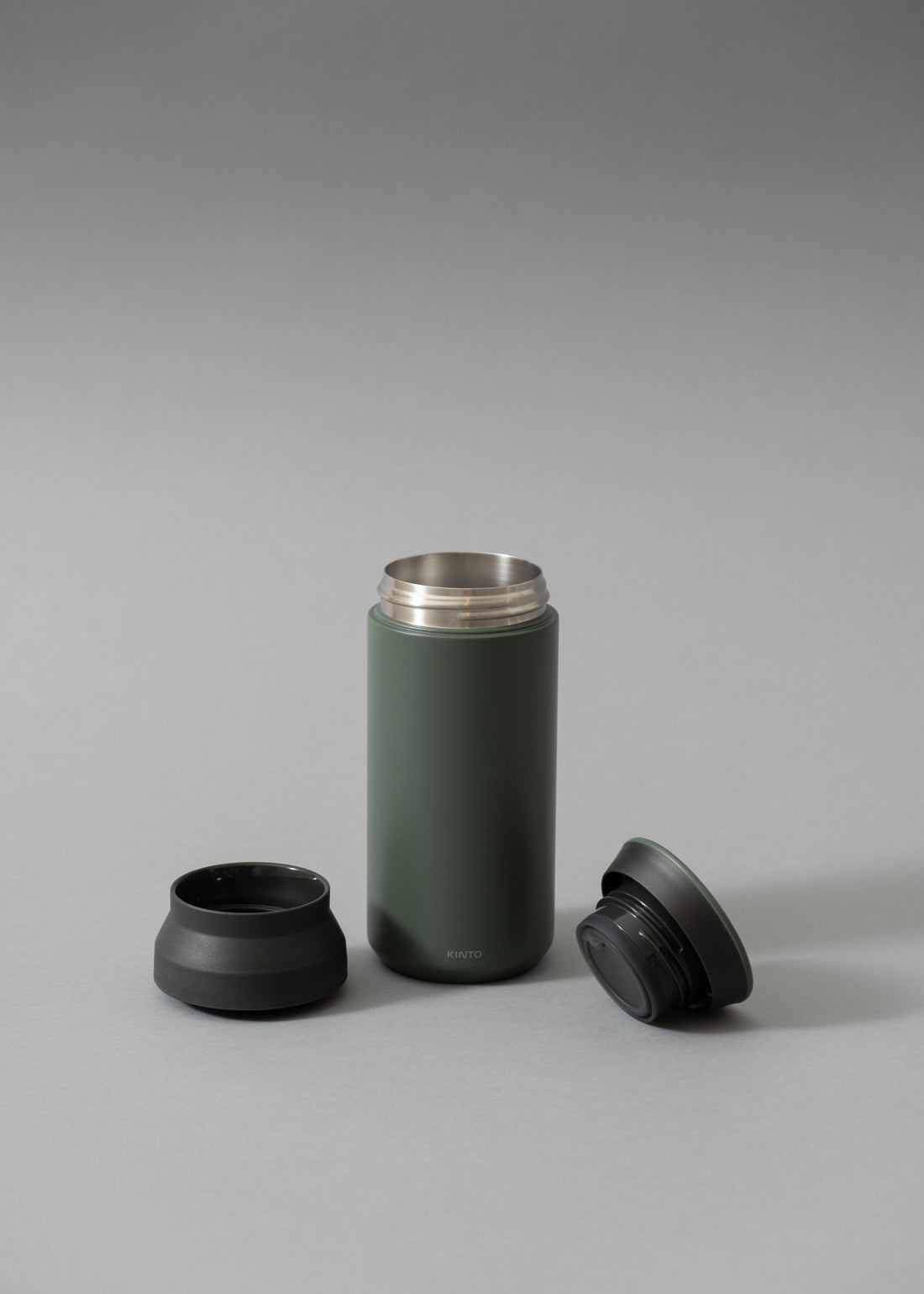 TRAVEL TUMBLER - GOURDE ISOTHERME - 350 ML - ASH GREEN - KINTO