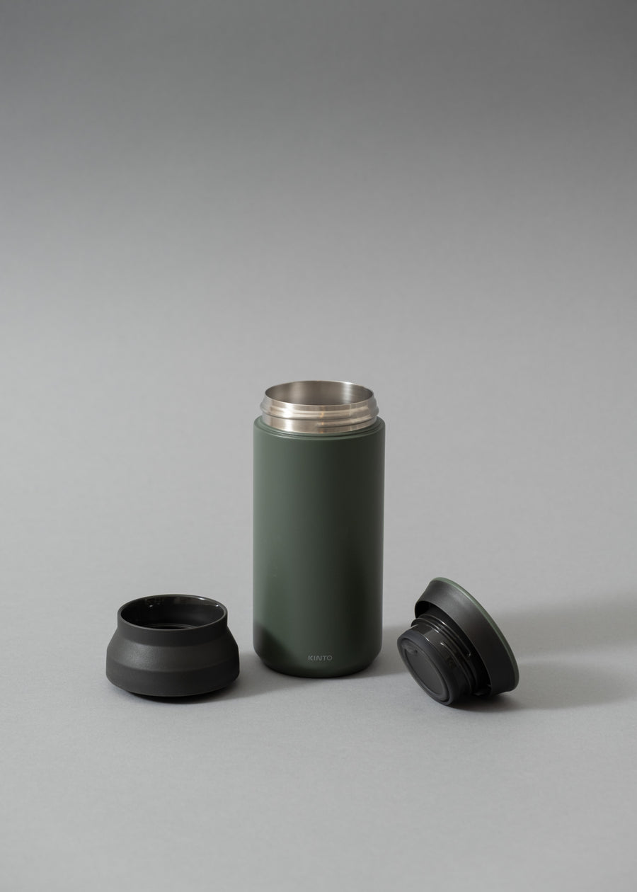 TRAVEL TUMBLER - GOURDE ISOTHERME - 350 ML - ASH GREEN - KINTO