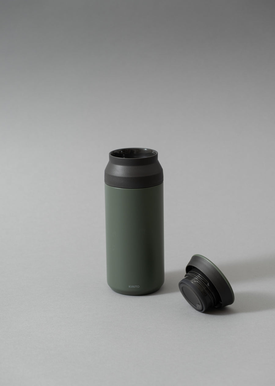 TRAVEL TUMBLER - GOURDE ISOTHERME - 350 ML - ASH GREEN - KINTO