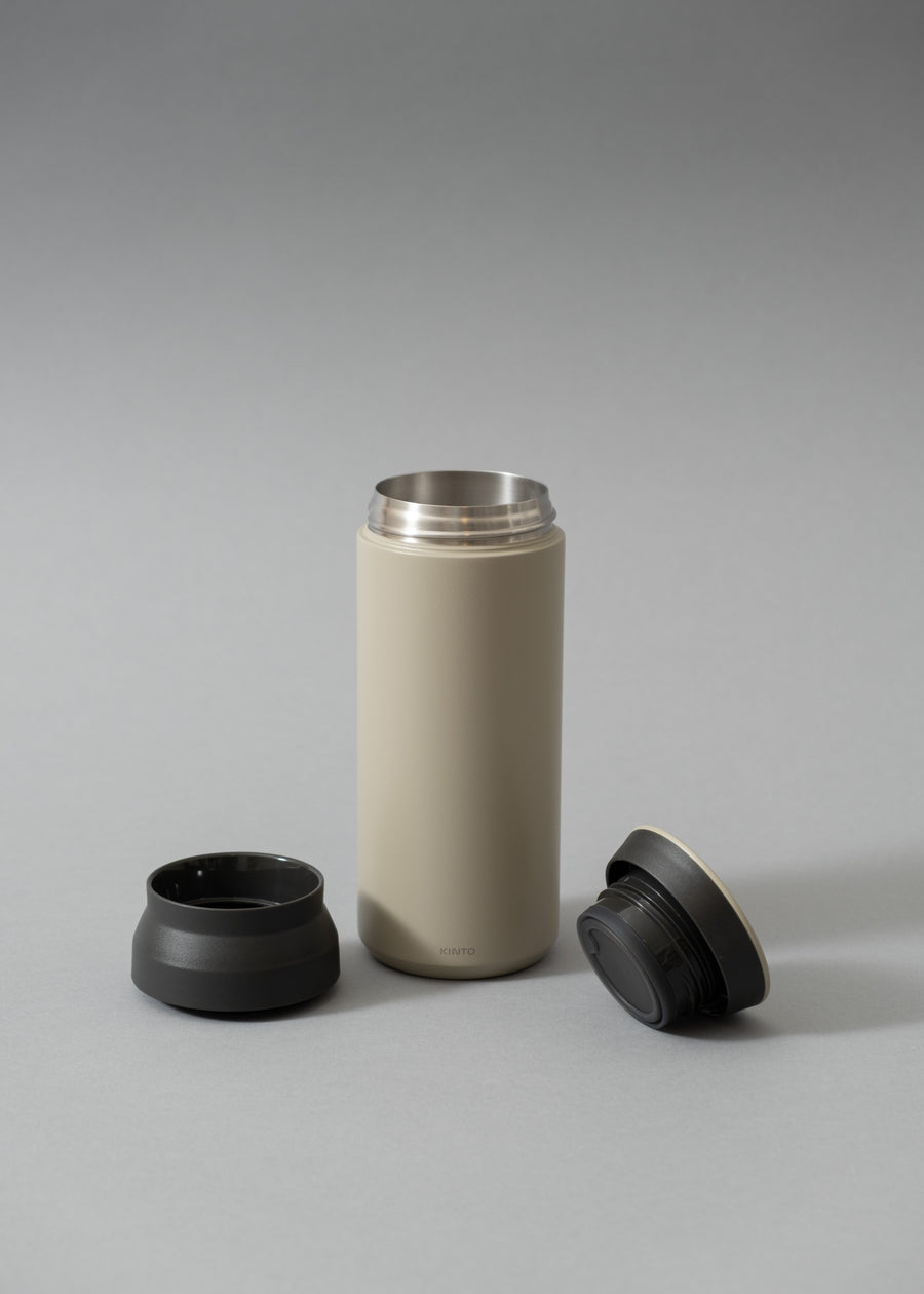 TRAVEL TUMBLER - GOURDE ISOTHERME - 500 ML - SAND BEIGE - KINTO