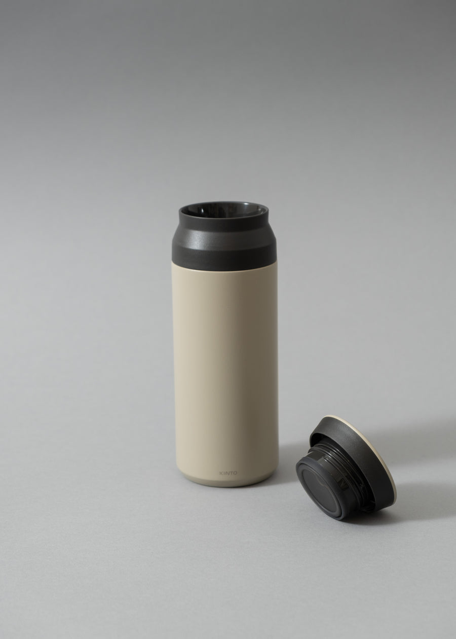 TRAVEL TUMBLER - GOURDE ISOTHERME - 500 ML - SAND BEIGE - KINTO