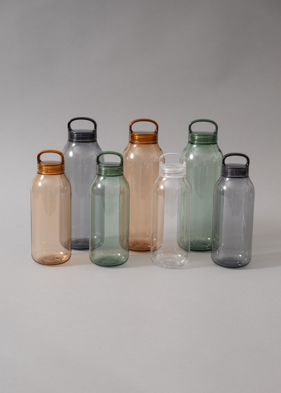 WATER BOTTLE - GOURDE - 500 ML - CLEAR - KINTO
