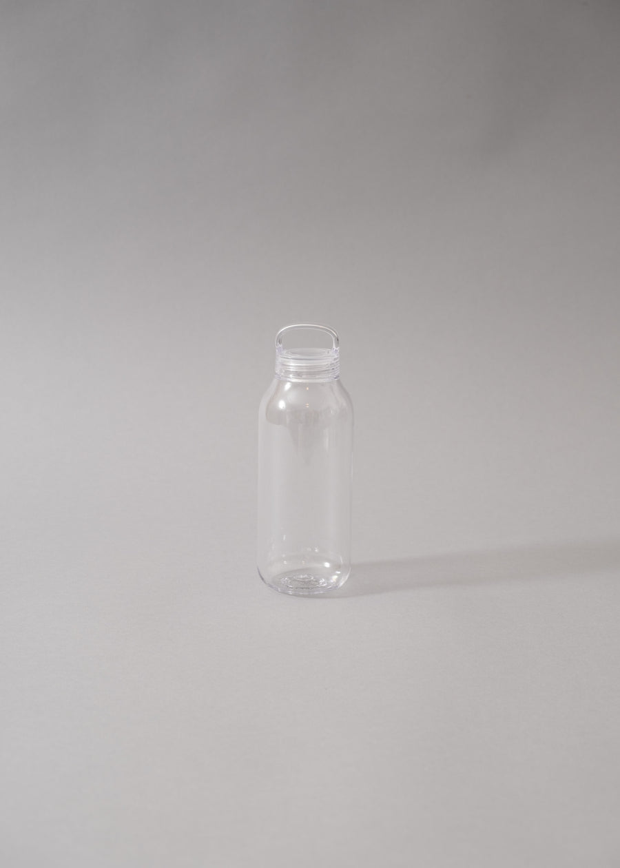 WATER BOTTLE - GOURDE - 500 ML - CLEAR - KINTO