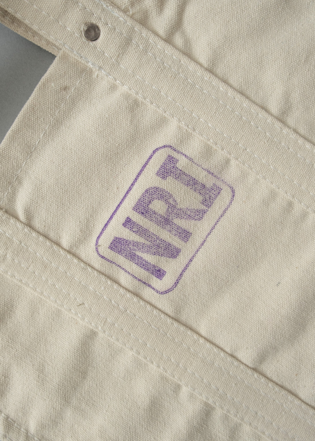 SAC TOTE EN CANVAS - LABOUR TOTE BAG SMALL - ECRU - PUEBCO