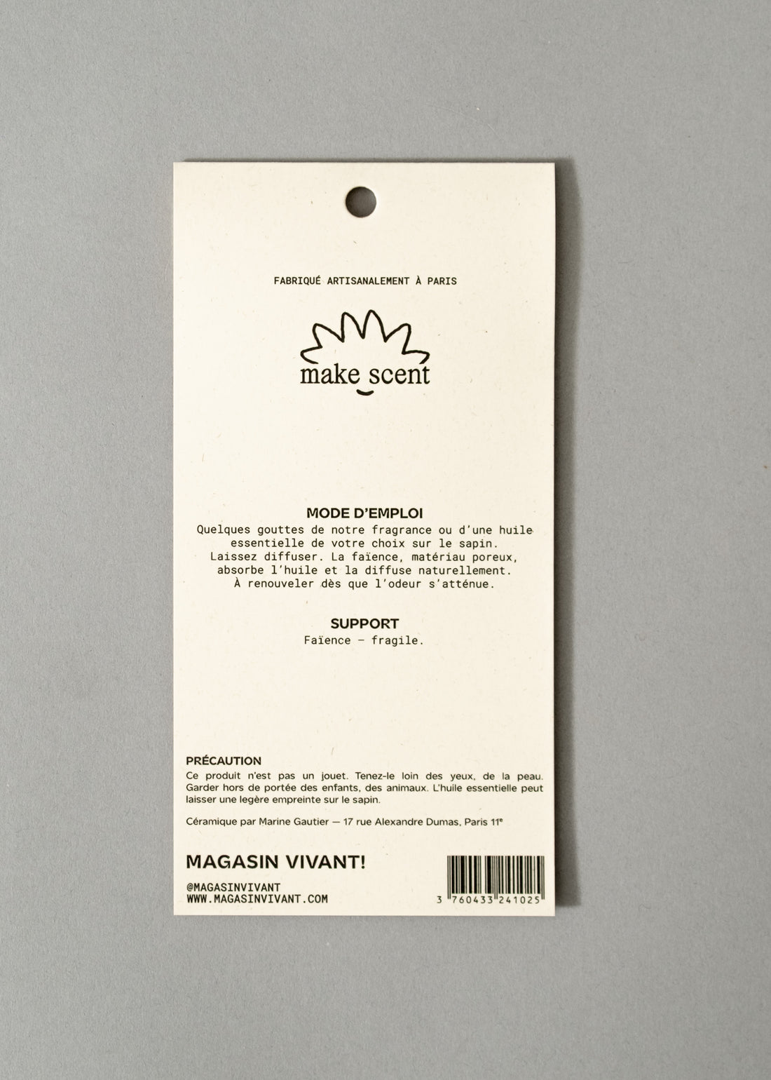 ARBRE MAGIQUE + PARFUM "WOODY"- MAKE SCENT - MAGASIN VIVANT!