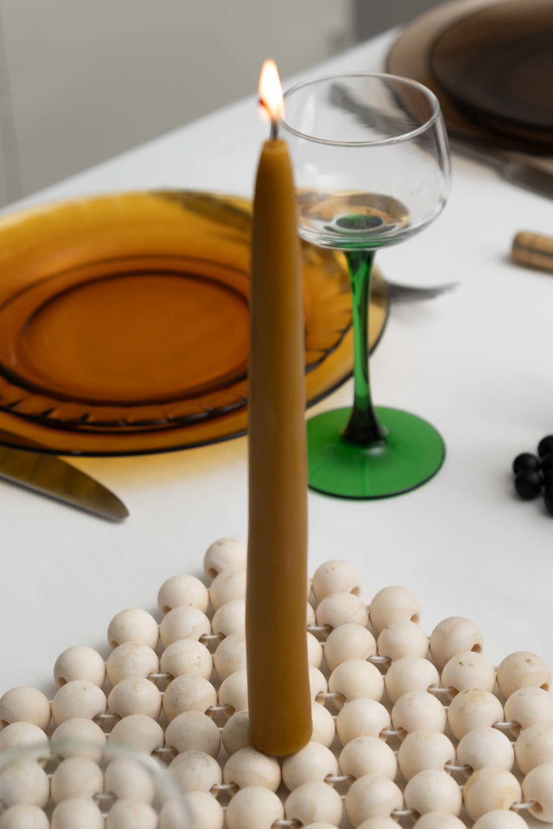 BOITE DE 6 CHANDELLES - CIRE D'ABEILLE NATURELLE - ESKA