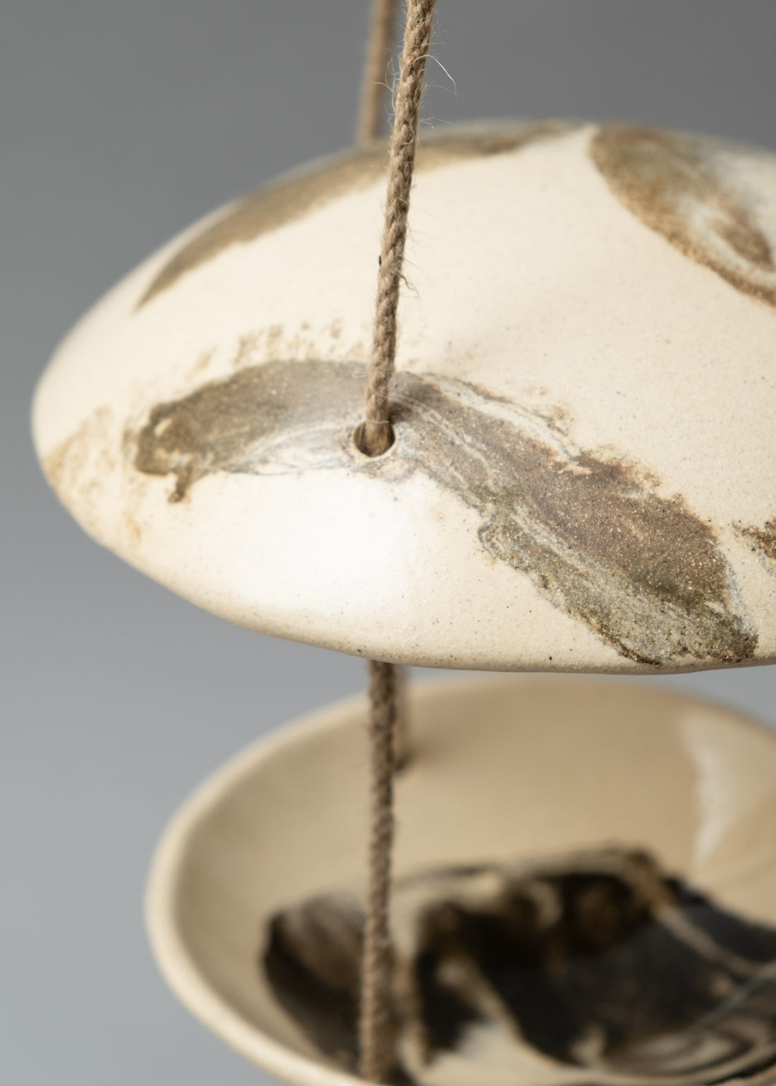 MANGEOIRE / ABREUVOIR EN TERRE MÊLÉE - "SERIE MANGEOIRES" - NATUREL - LÉA BALDASSARI X MAGASIN VIVANT!