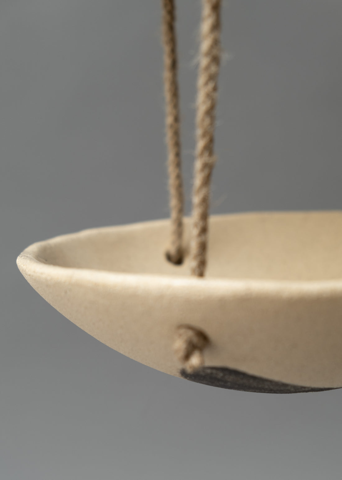 MANGEOIRE / ABREUVOIR EN TERRE MÊLÉE - "SERIE MANGEOIRES" - NATUREL - LÉA BALDASSARI X MAGASIN VIVANT!