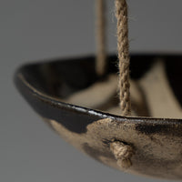 MANGEOIRE / ABREUVOIR EN TERRE MÊLÉE - "SERIE MANGEOIRES" - NOIR - LÉA BALDASSARI X MAGASIN VIVANT!