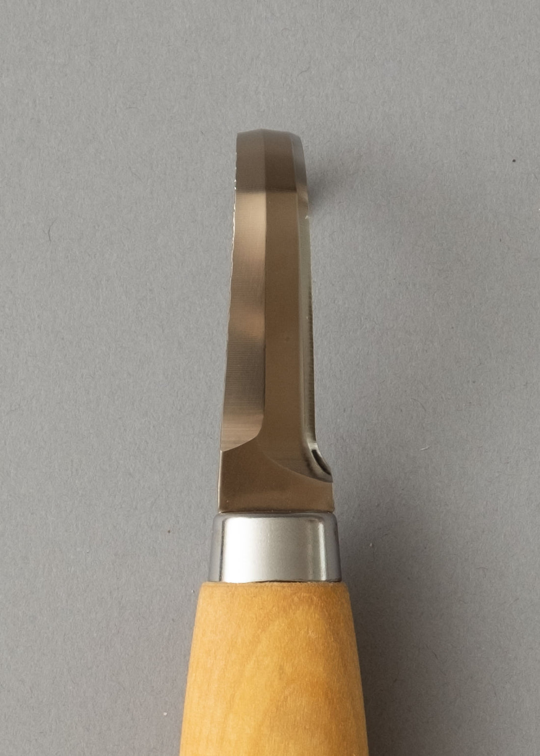 COUTEAU CROCHE DROITIER pour sculpter le bois, avec étui en cuir - carving hook 164 - MORAKNIV