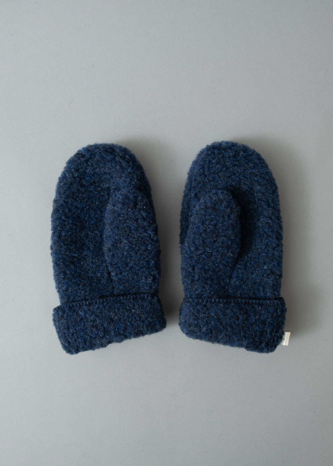MOUFLES MIXTES - DARK BLUE - LAINE NATURELLE - COLDBREAKER