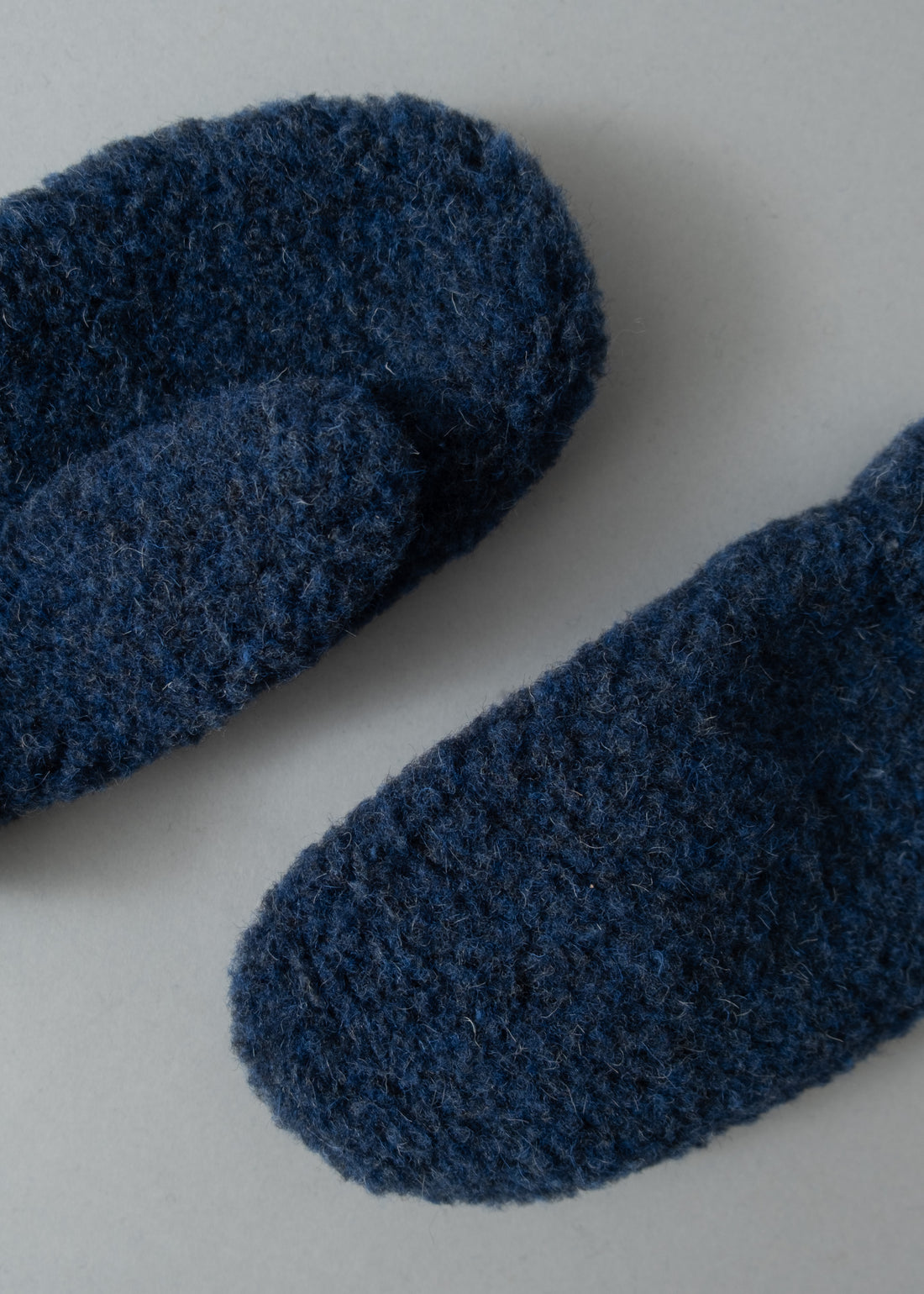 MOUFLES MIXTES - DARK BLUE - LAINE NATURELLE - COLDBREAKER