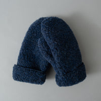 MOUFLES MIXTES - DARK BLUE - LAINE NATURELLE - COLDBREAKER