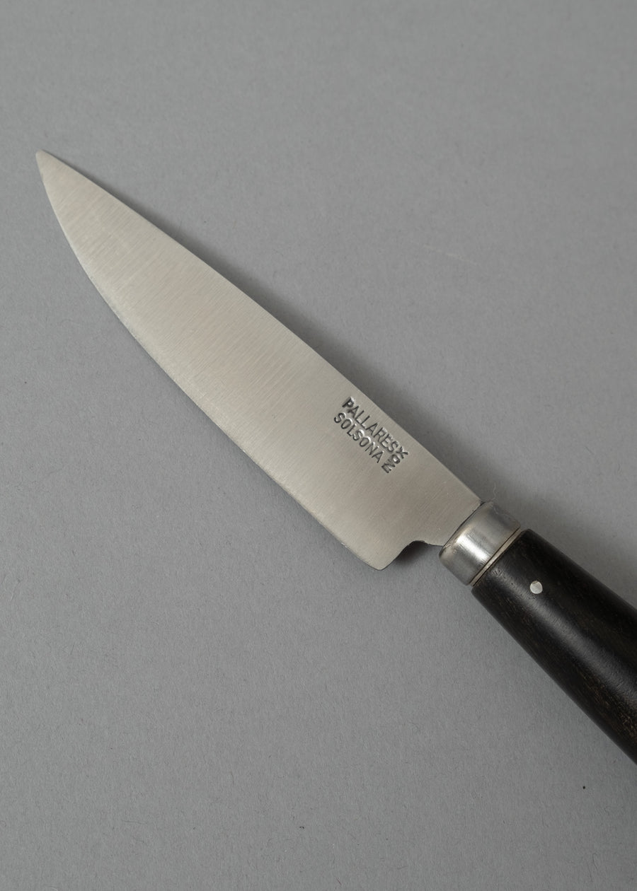 COUTEAU D'OFFICE ET DE TABLE - MANCHE EBENE - LAME 10 CM - PALLARES SOLSONA