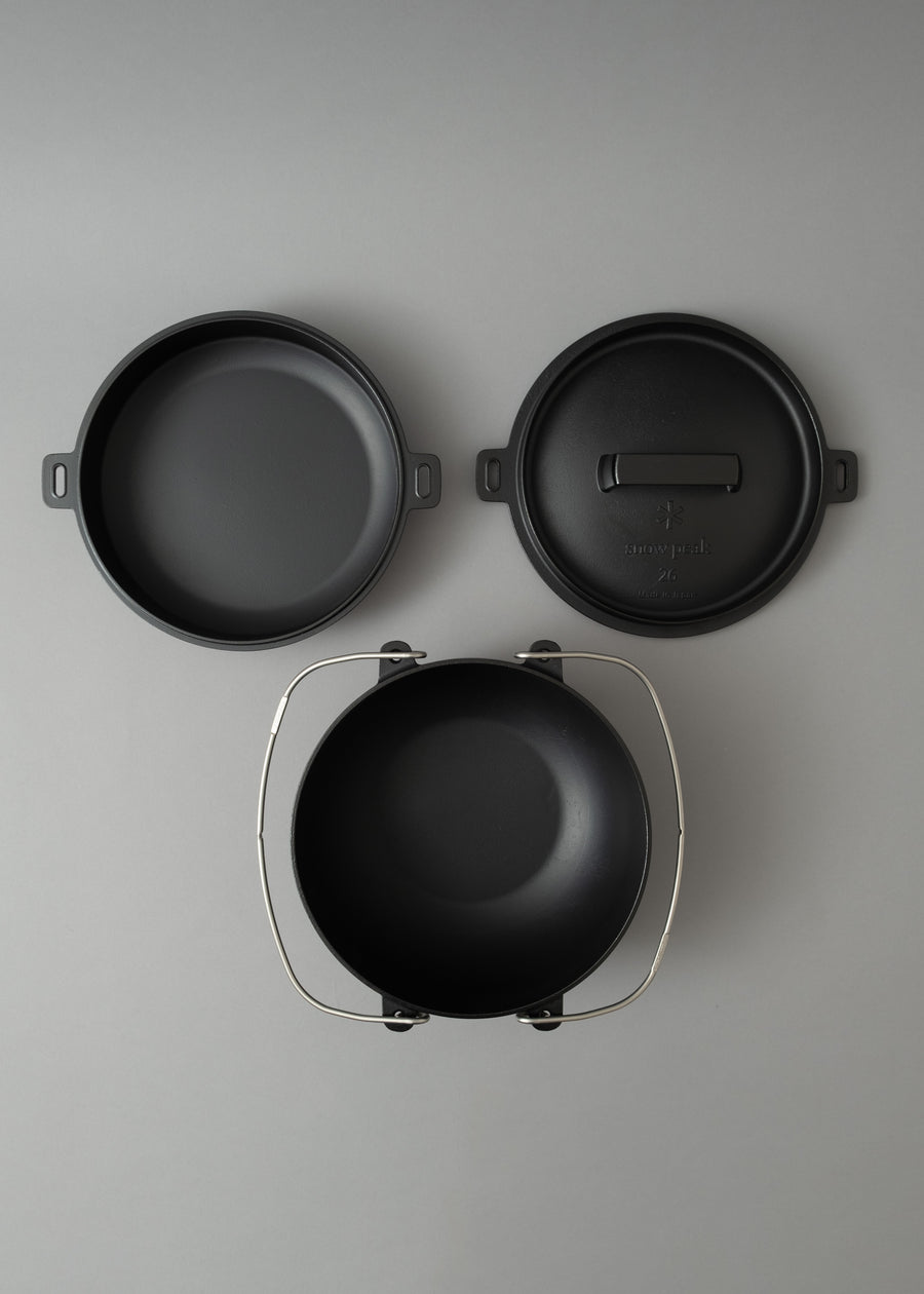 PACK XL EN FONTE - COCOTTE / FOUR / POELE - SNOW PEAK