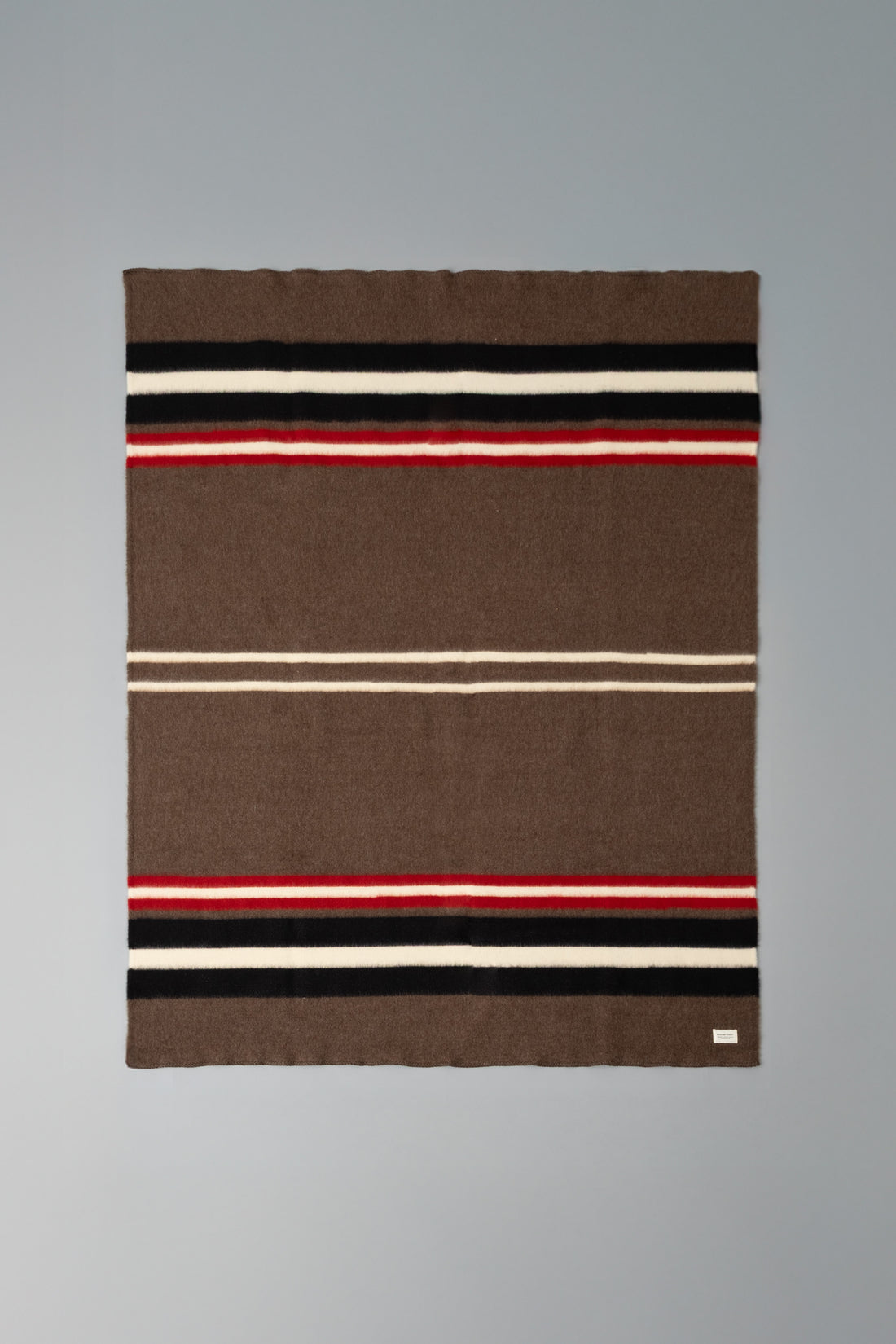 PLAID XXL - LAINE BULGARE - 200 X 160 CM - BRUN - MAGASIN VIVANT!