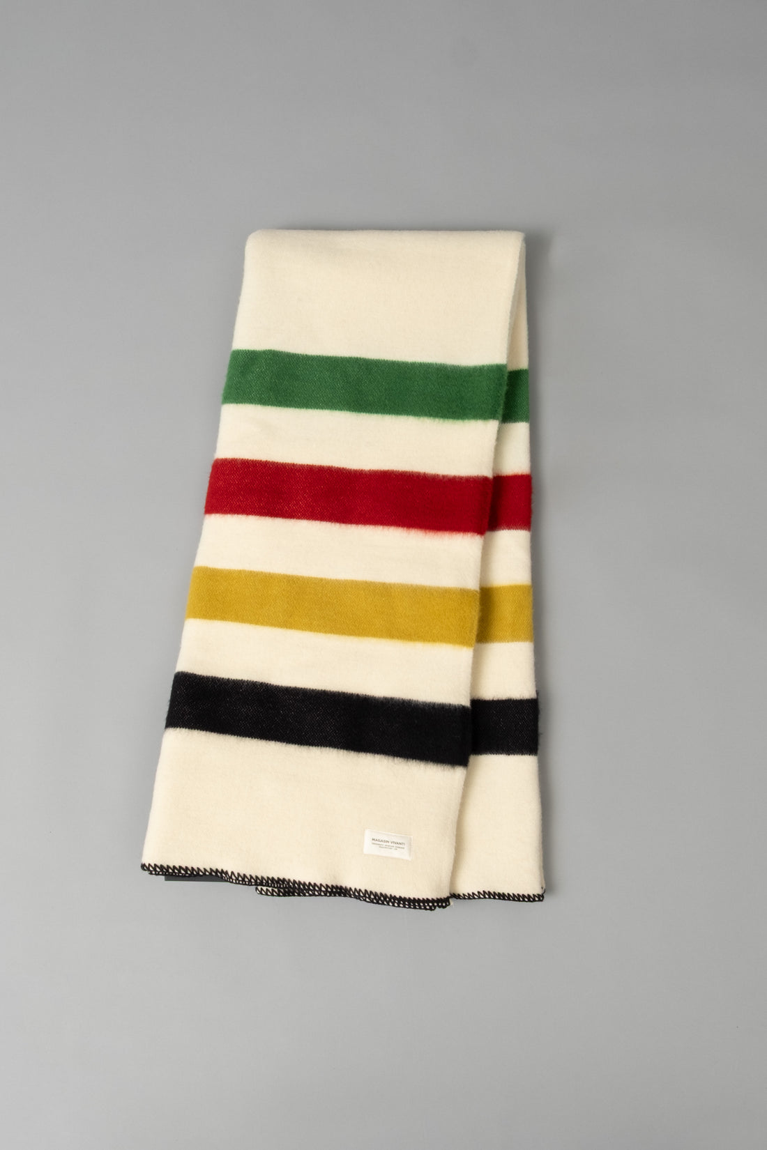 PLAID XXL - LAINE BULGARE - 200 X 160 CM - ECRU - MAGASIN VIVANT!