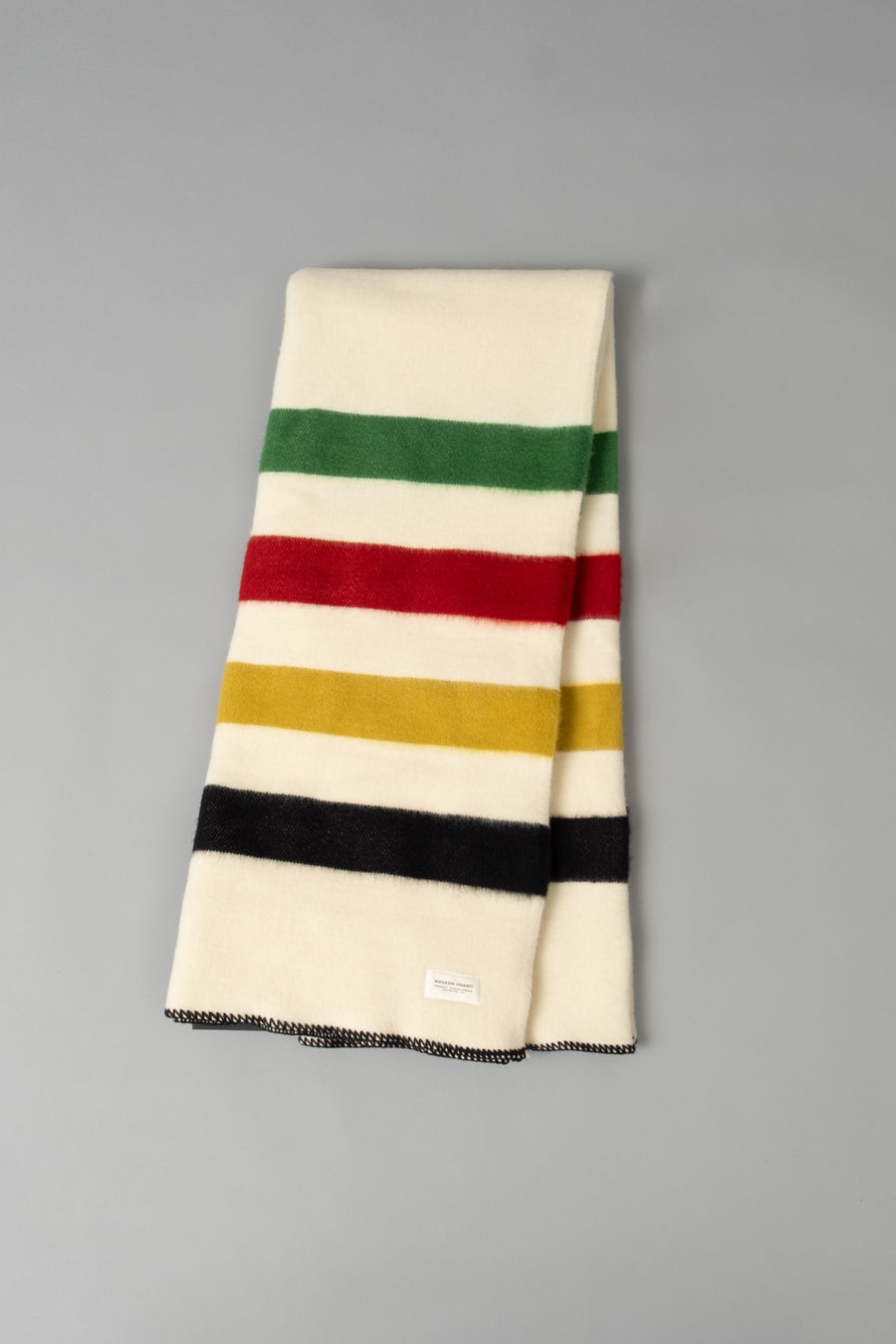 PLAID XXL - LAINE BULGARE - 200 X 160 CM - ECRU - MAGASIN VIVANT!