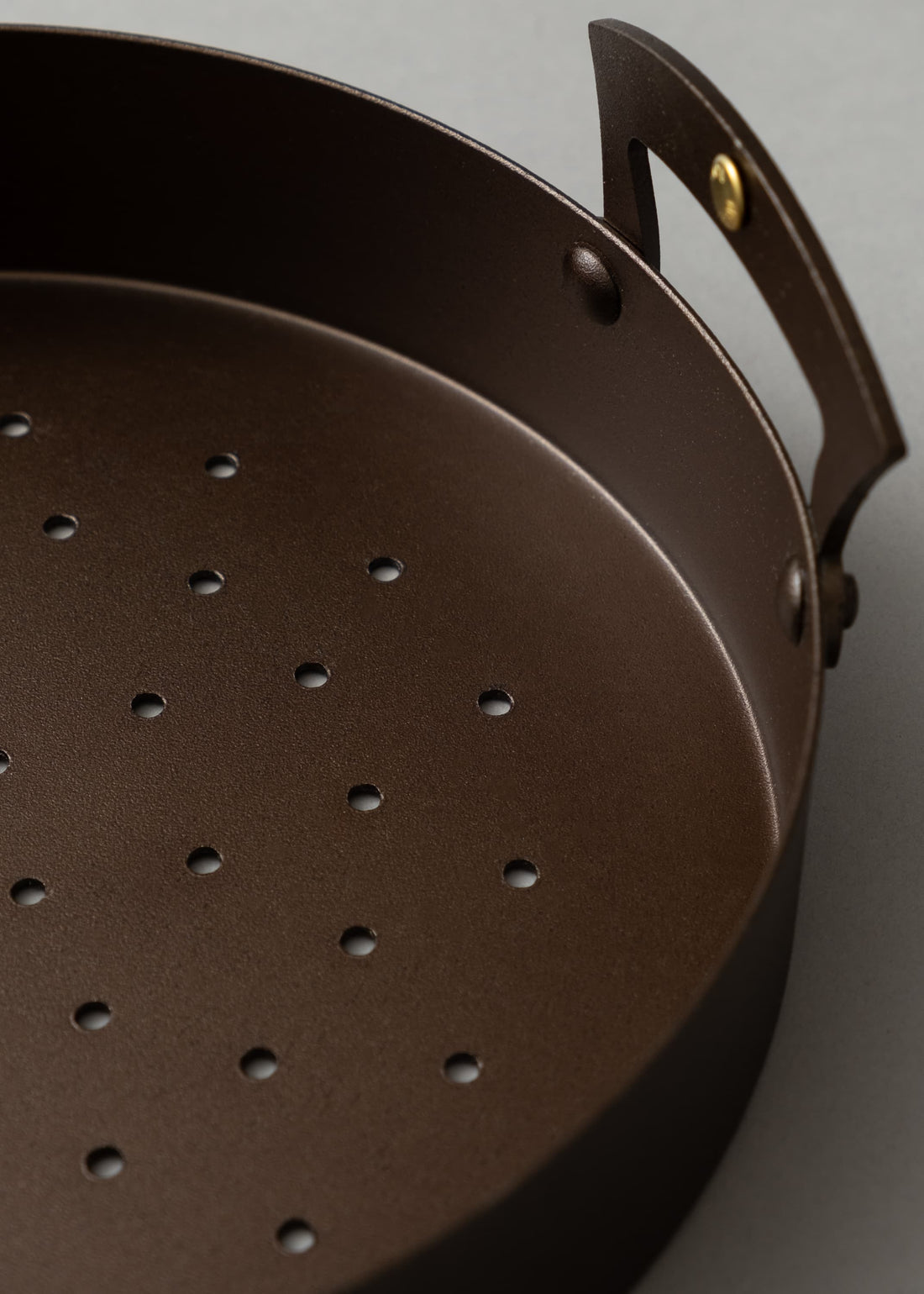 POELE À MARRONS / CHÂTAIGNES - "FER NOIR REPOUSSE" - ⌀ 21,5 CM - NETHERTON FOUNDRY