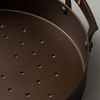 POELE À MARRONS / CHÂTAIGNES - "FER NOIR REPOUSSE" - ⌀ 21,5 CM - NETHERTON FOUNDRY