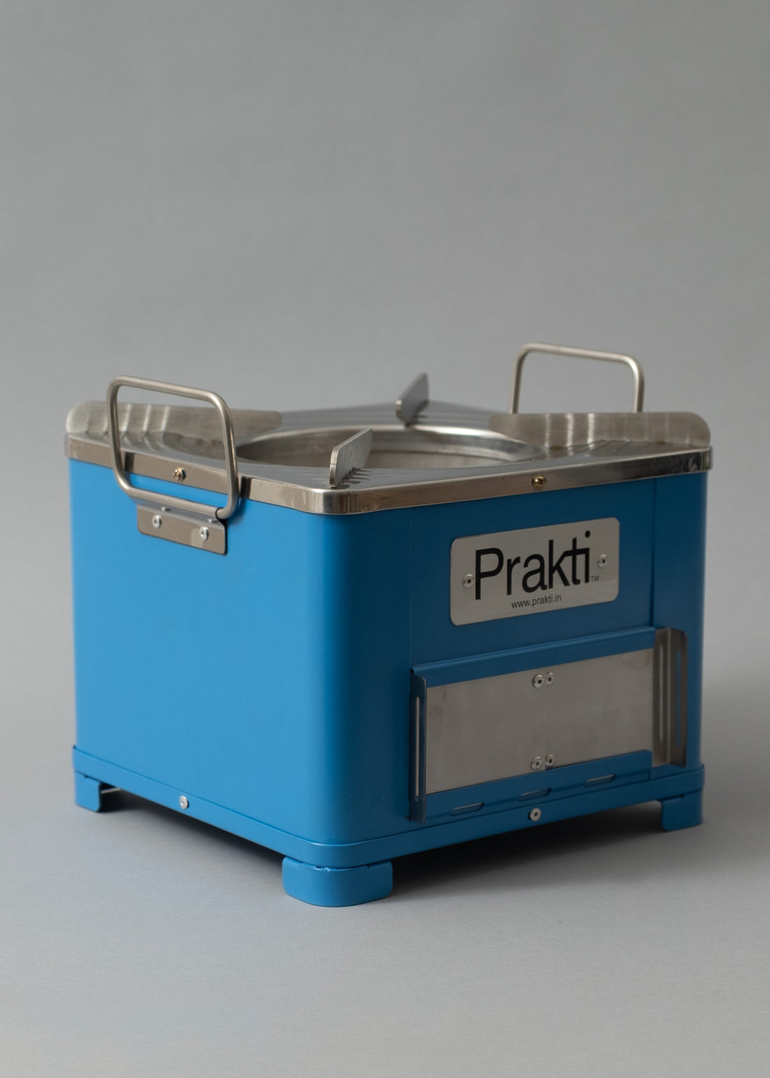 STREET FOOD BBQ - POELE DE CUISSON + GRILL - BLEU - PRAKTI