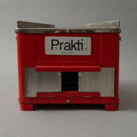 STREET FOOD BBQ - POELE DE CUISSON + GRILL - ROUGE - PRAKTI