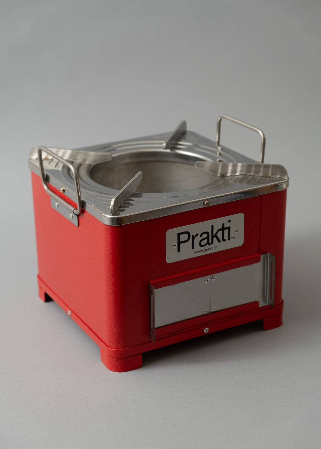 STREET FOOD BBQ - POELE DE CUISSON + GRILL - ROUGE - PRAKTI