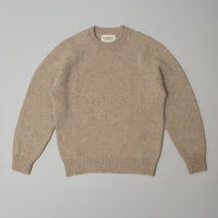 PULL EN LAINE SHETLAND - "SHAGGY" - BEIGE - MAGASIN VIVANT!