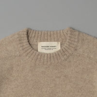 PULL EN LAINE SHETLAND - "SHAGGY" - BEIGE - MAGASIN VIVANT!