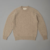PULL EN LAINE SHETLAND - "SHAGGY" - BEIGE - MAGASIN VIVANT!
