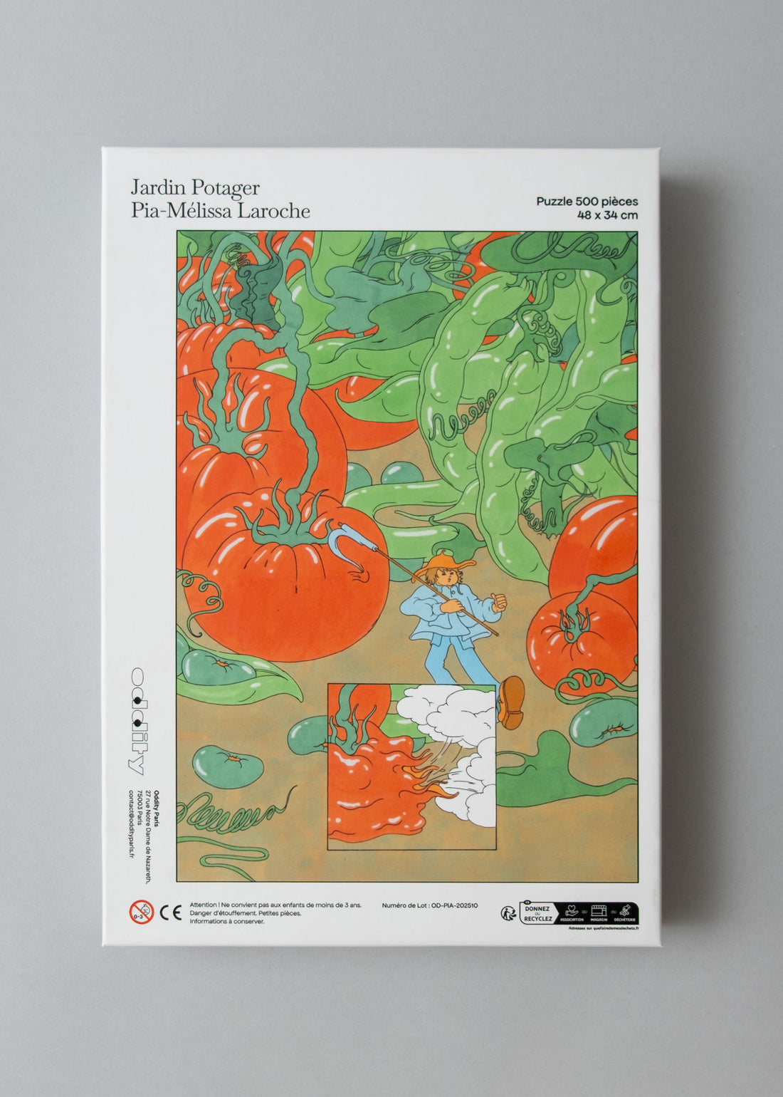 PUZZLE JARDIN POTAGER - 500 PIÈCES - PIA MÉLISSA LAROCHE X ODDITY