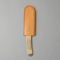COUTEAU KIRIDASHI JAPONAIS - LAME BLUE PAPER STEEL - ETUI CUIR - NIWAKI