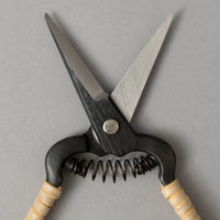 SECATEUR / CISEAUX A FLEURS FORGE - MANCHE ROTIN - NIWAKI