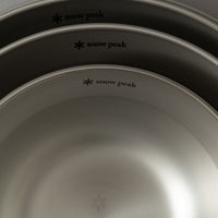 ASSIETTE CREUSE INOX - RENEWED TABLEWARE DISH - 21 CM - SNOW PEAK