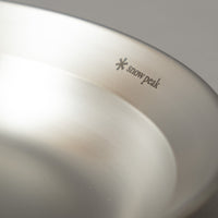 ASSIETTE CREUSE INOX - RENEWED TABLEWARE DISH - 21 CM - SNOW PEAK