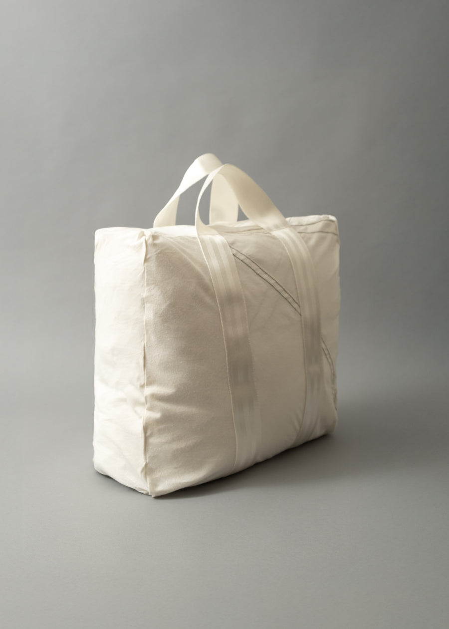 SAC TOTE - TOILE DE PARACHUTE VINTAGE - BLANC - PUEBCO