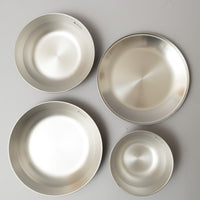SERVICE COMPLET FAMILLE INOX - RENEWED TABLEWARE SET L - 16 PIECES - SNOW PEAK