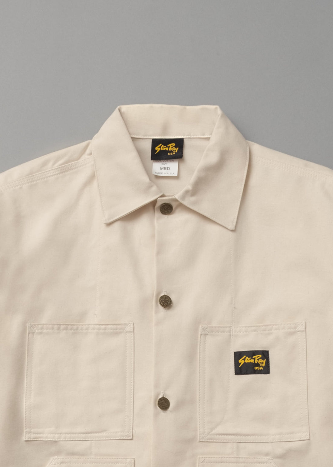 VESTE DE TRAVAIL - "SHOP JACKET" - DRILL NATUREL - STAN RAY