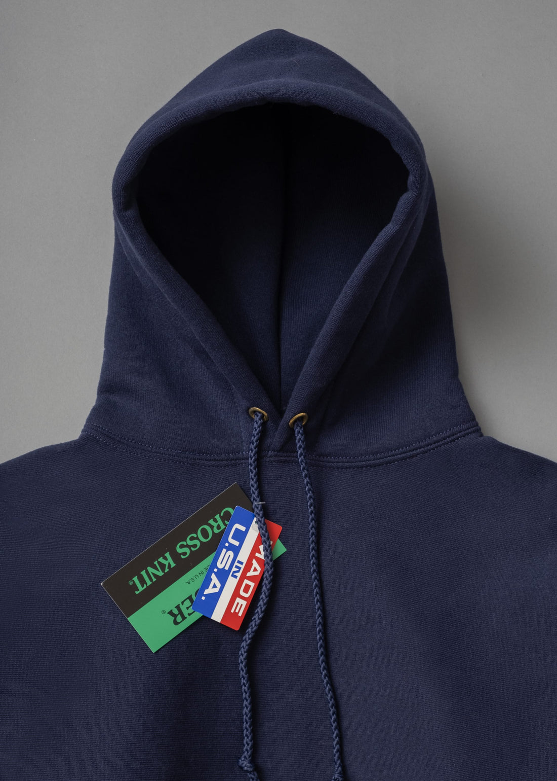 SWEATSHIRT EPAIS - NAVY - Cross-Knit® heavyweight 12 OZ  - CAMBER USA